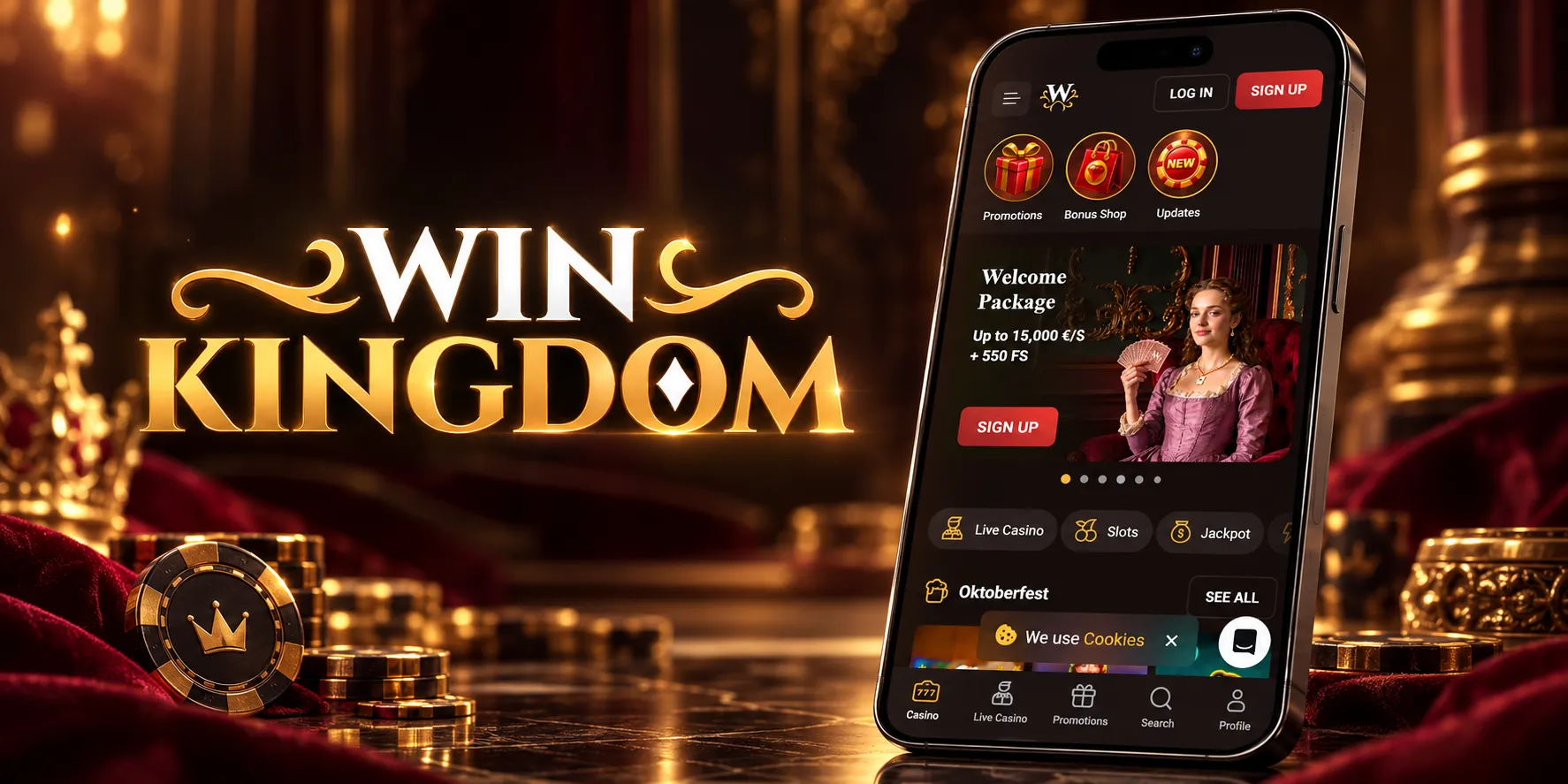 WinKingdom Casino App-Screenshot